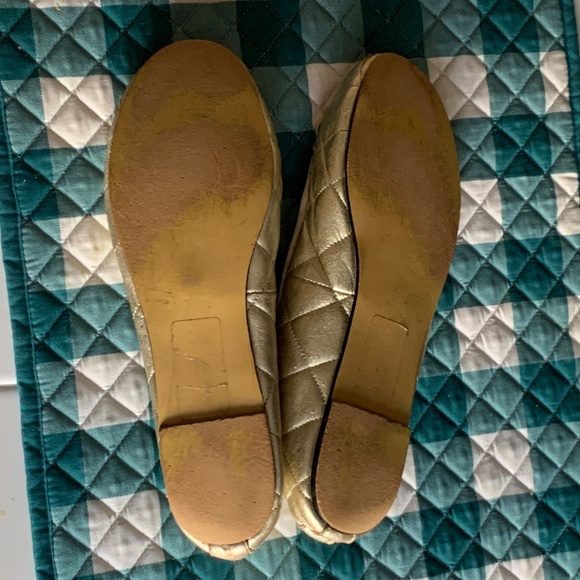 Scoop NYC Beach Gold Quilted Ballet Flats -- Pre-Owned Size 10 - Picture 13 of 15
